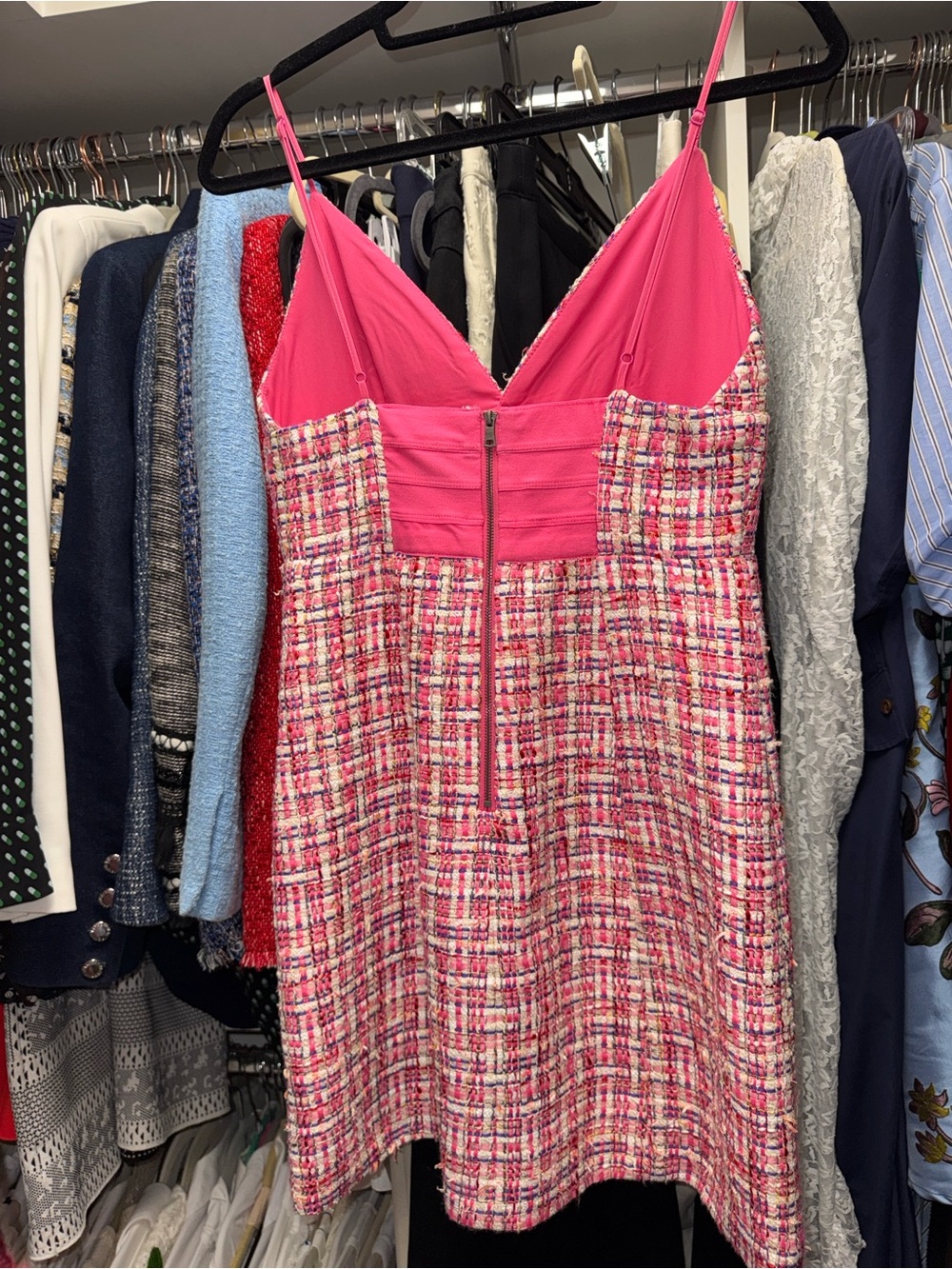House of Harlow 1960 Pink Tweed Jacket & Dress Set - Picture 7 of 12